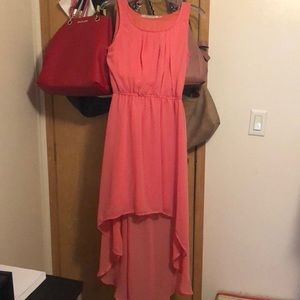 Peach dress